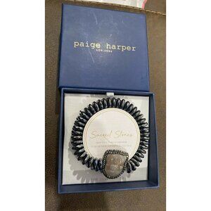 Paige Harper Pair Of 2 Slider Bracelets Fine Silver Plated Sacred Stones